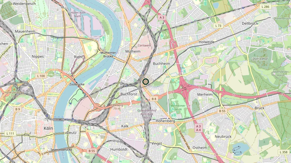 Karte von Köln-Buchheim