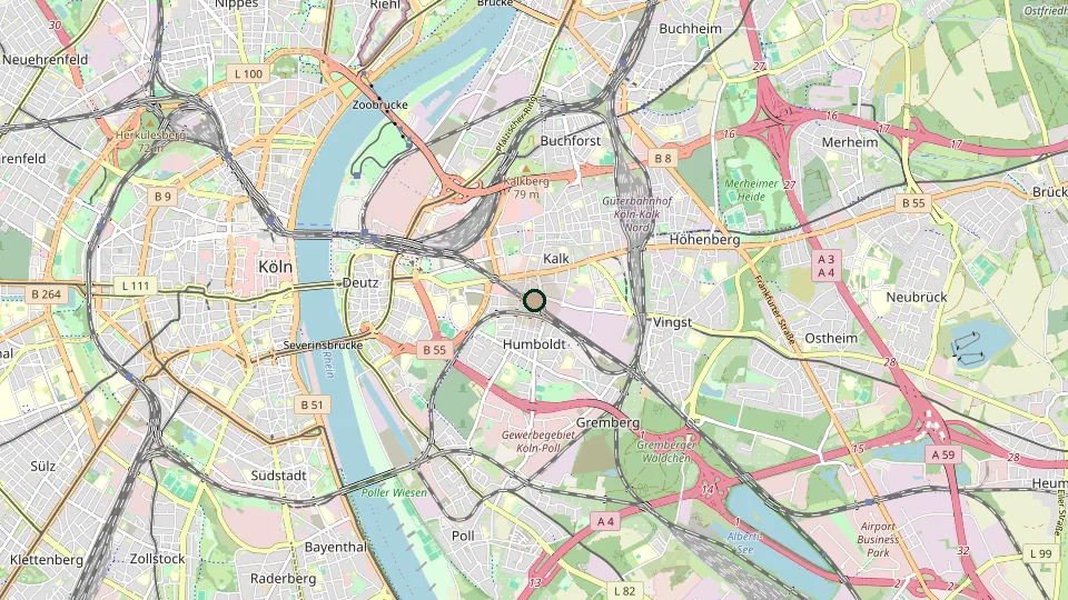 Karte von Köln-Kalk