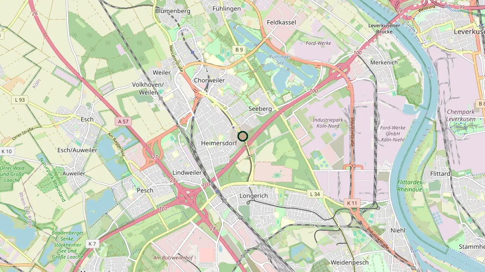 Karte von Köln-Seeberg
