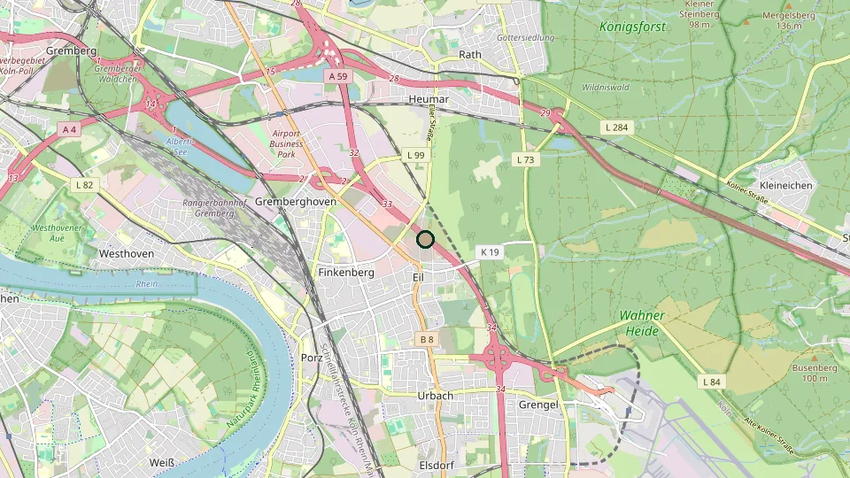 Karte von Köln-Elsdorf