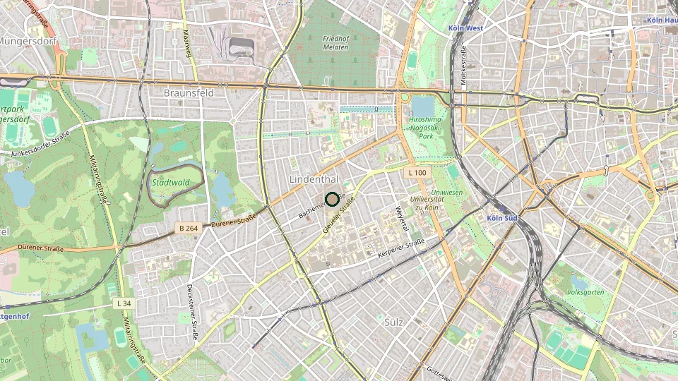 Karte von Köln-Lindenthal